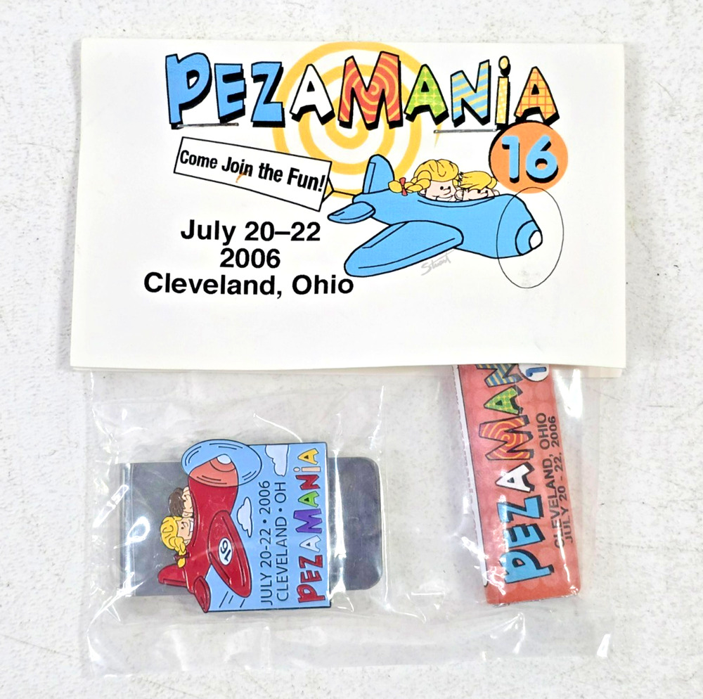 PEZamania 16 Airplane Money Clip MIB 2006 Cleveland PEZ Convention